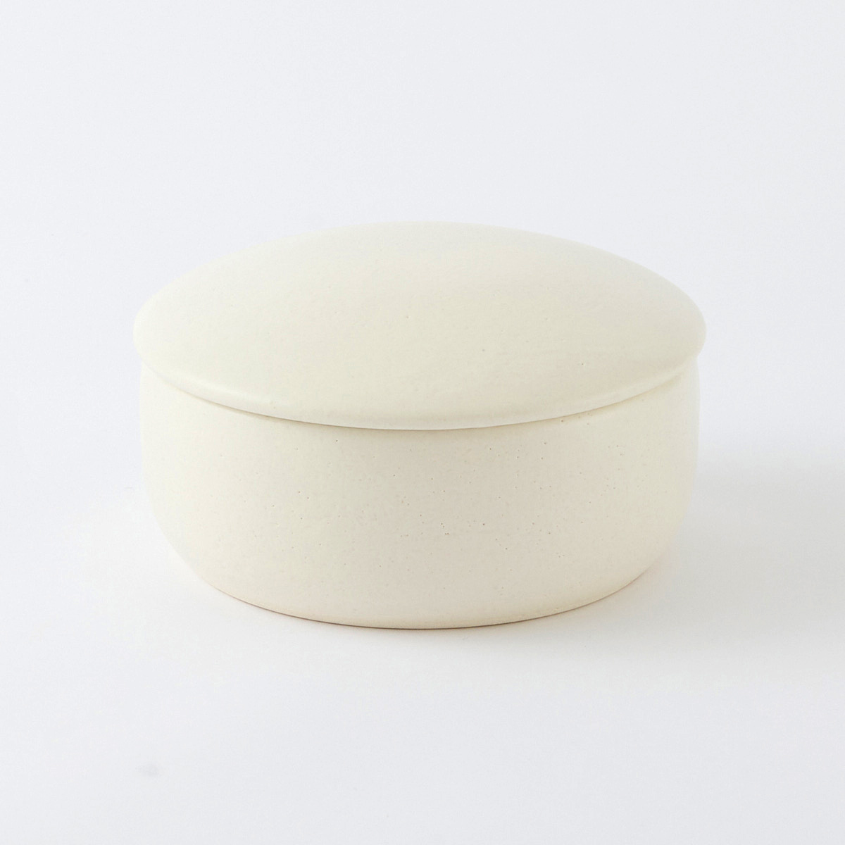 サイズ:2合_スタイル:白釉萬古焼 おひつ 陶器 白釉 角型 2合 日本製
