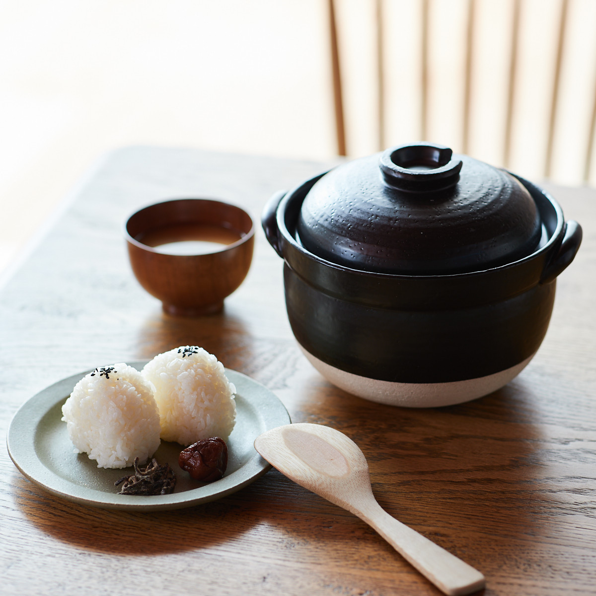 クーポン配布中！／黒丸ご飯鍋３合炊き 三鈴陶器 みすずの土鍋 炊飯鍋 ごはん鍋 ごはん土鍋 ご飯鍋 ご飯土鍋 炊飯土鍋 ご飯釜 日本製 四日市 萬古焼  陶器のふる里 trysス - 鍋