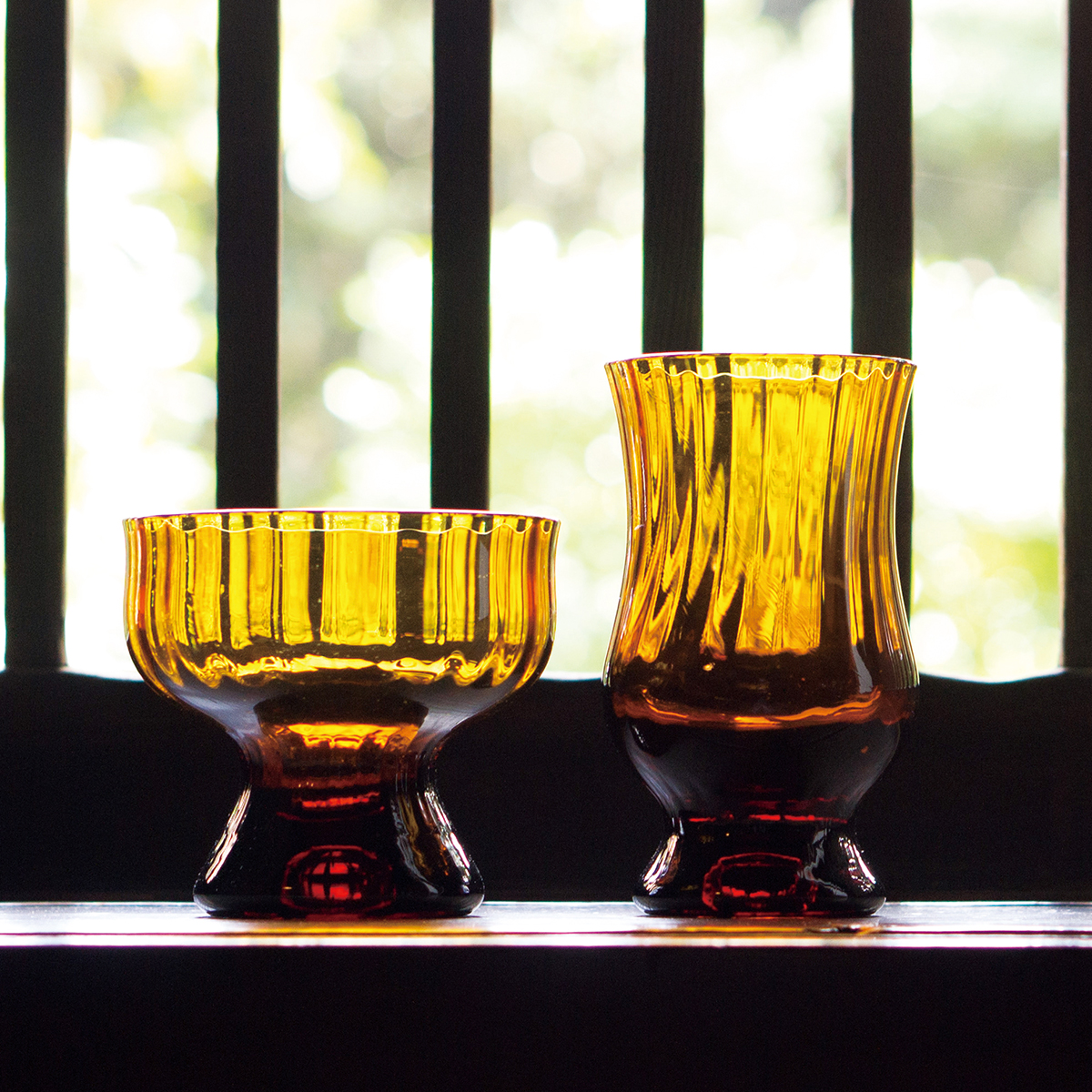低価好評廣田硝子　『BYRON MELLOWSHELL』　グラス　5杯 コップ・グラス・酒器
