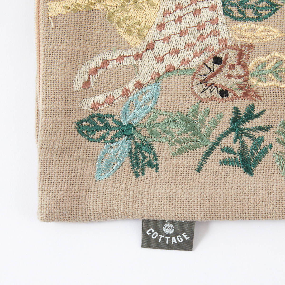 ジャングル刺繍クッションカバー | itomani（いとまに）｜日常の「暇