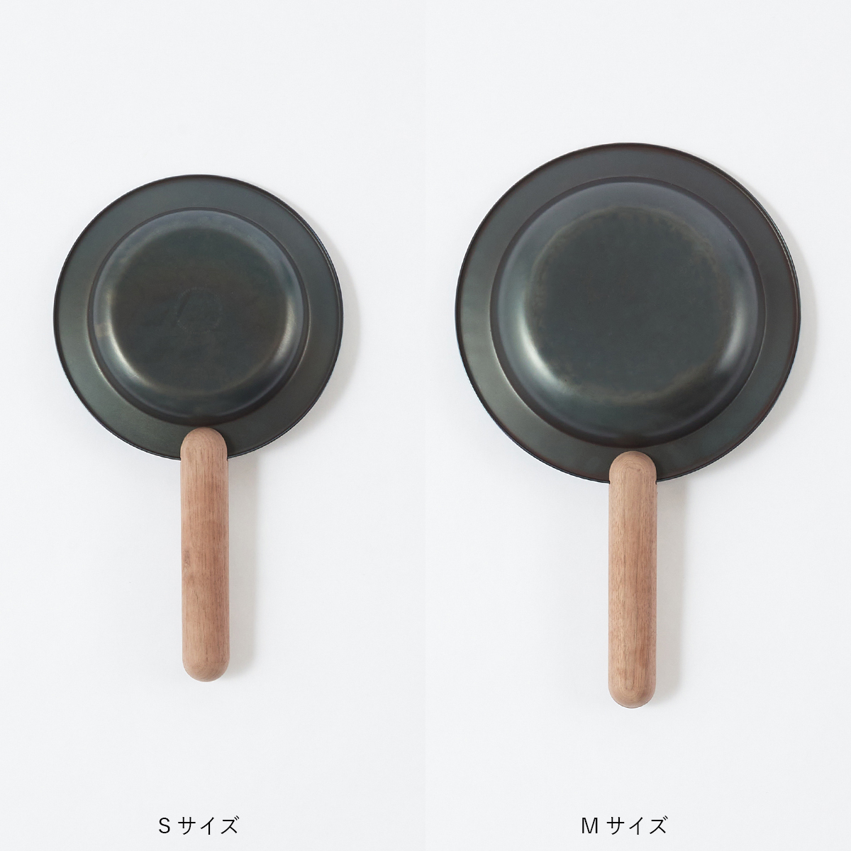 FRYING PAN JIU】フライパンS+Mサイズ ハンドルセット ウォルナット