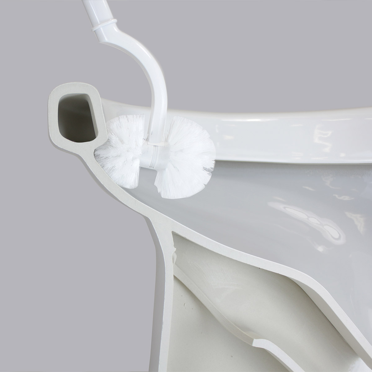 【3BUY20%OFF対象】【marna】2in1 SLIMトイレブラシ