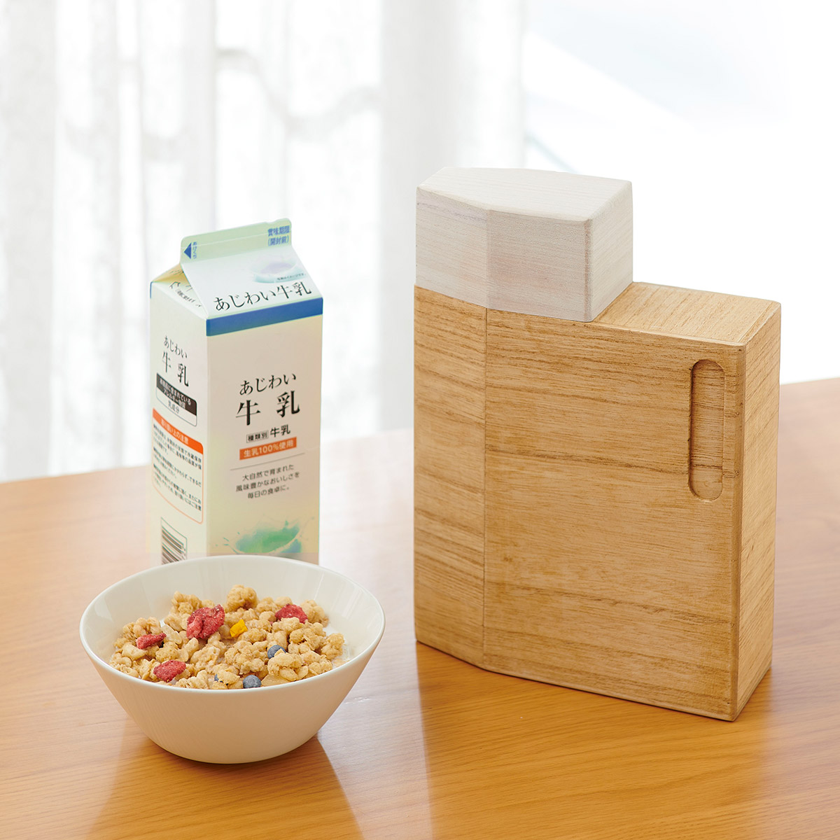 桐製冷蔵庫米びつ2kg