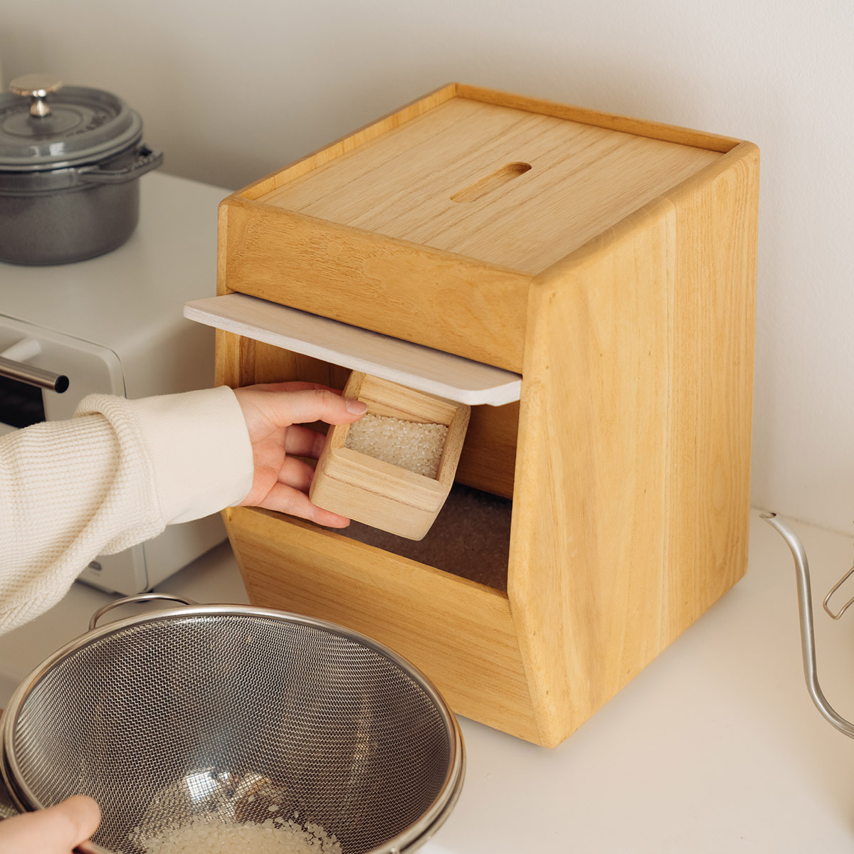 桐製米びつ 5kg