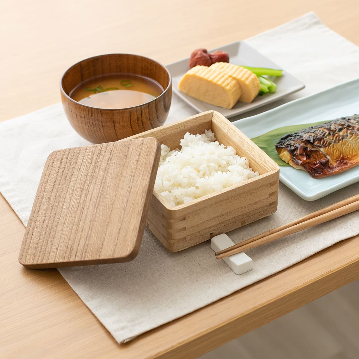 桐製レンジ対応ごはん鉢 中