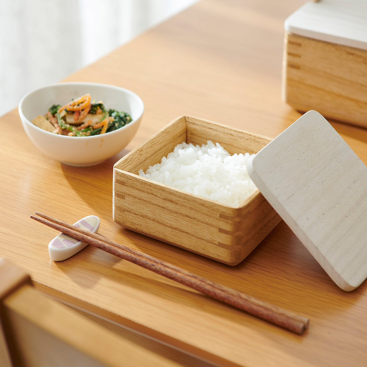 桐製レンジ対応ごはん鉢