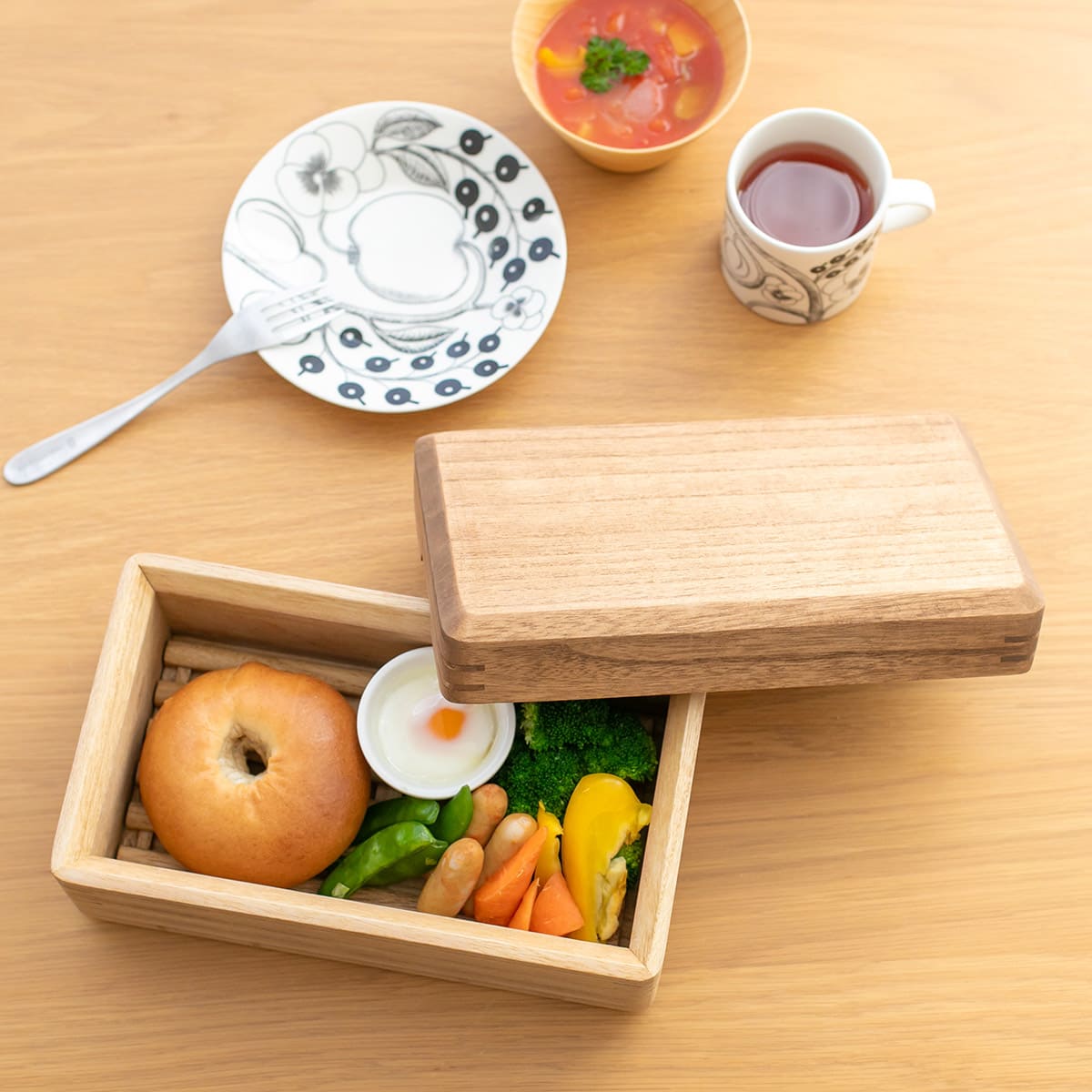 桐製レンジ対応蒸し鉢(ブラウン)