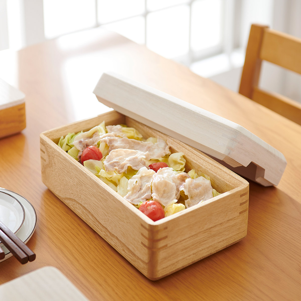 桐製レンジ対応蒸し鉢