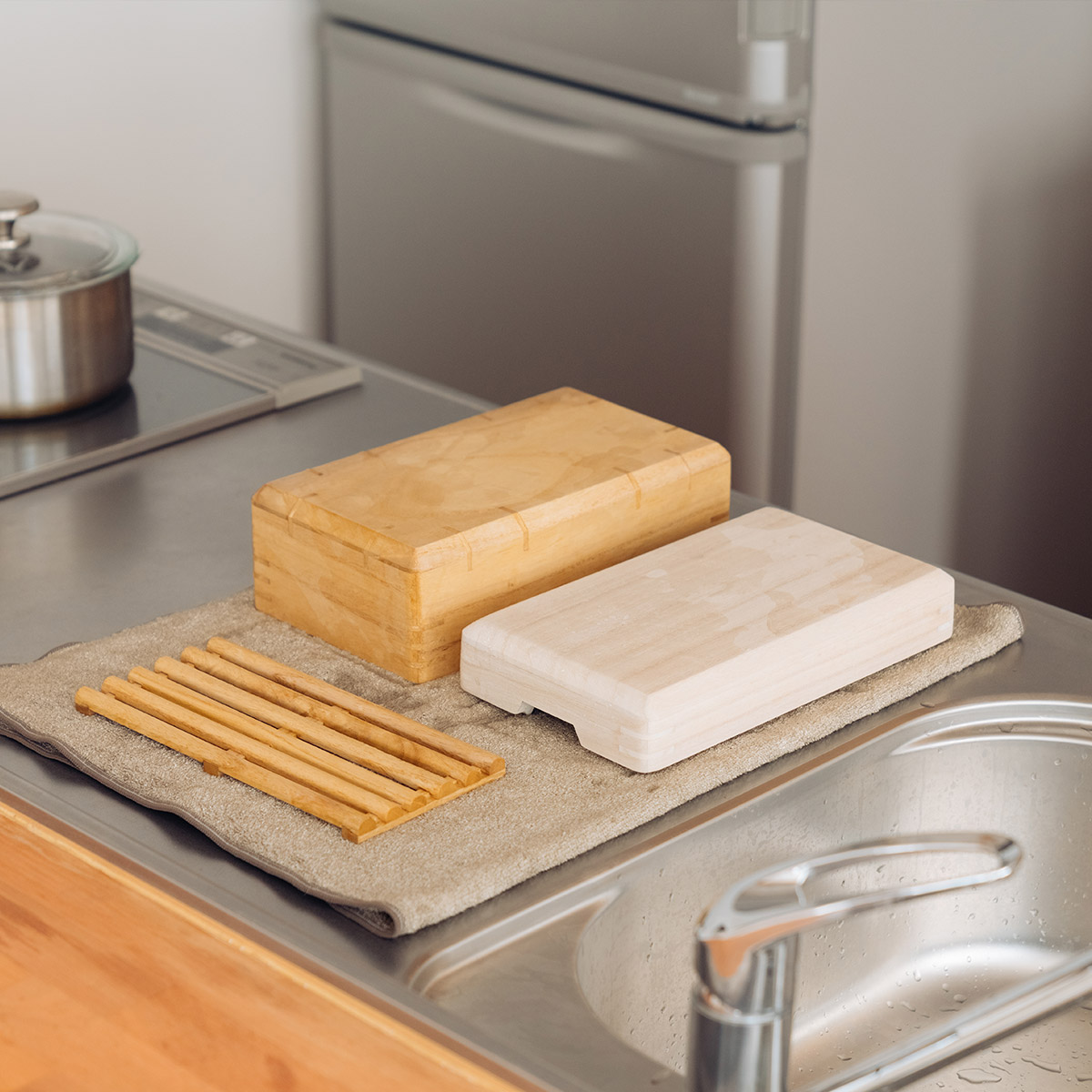 桐製レンジ対応蒸し鉢