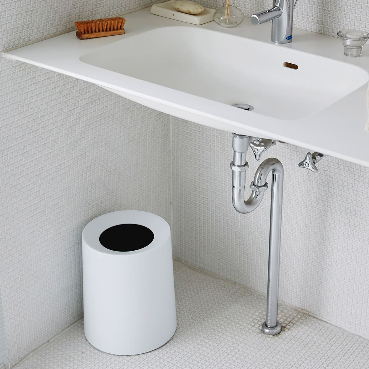 【ideaco】TUBELOR HOMME 丸型ゴミ箱