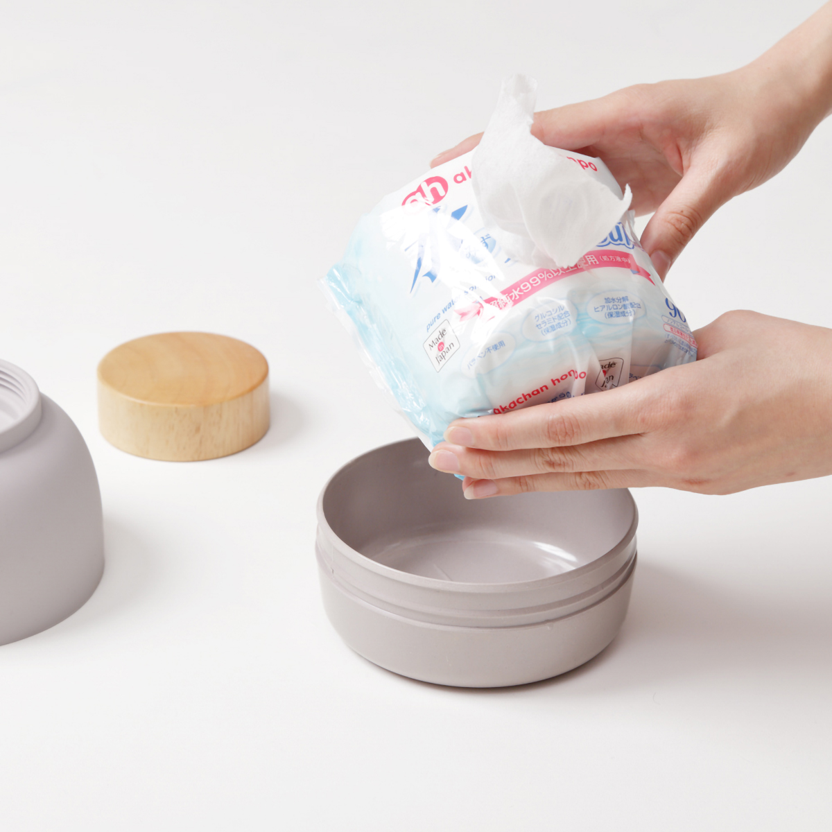 【ideaco】Mochi Moco ウェットティッシュケース