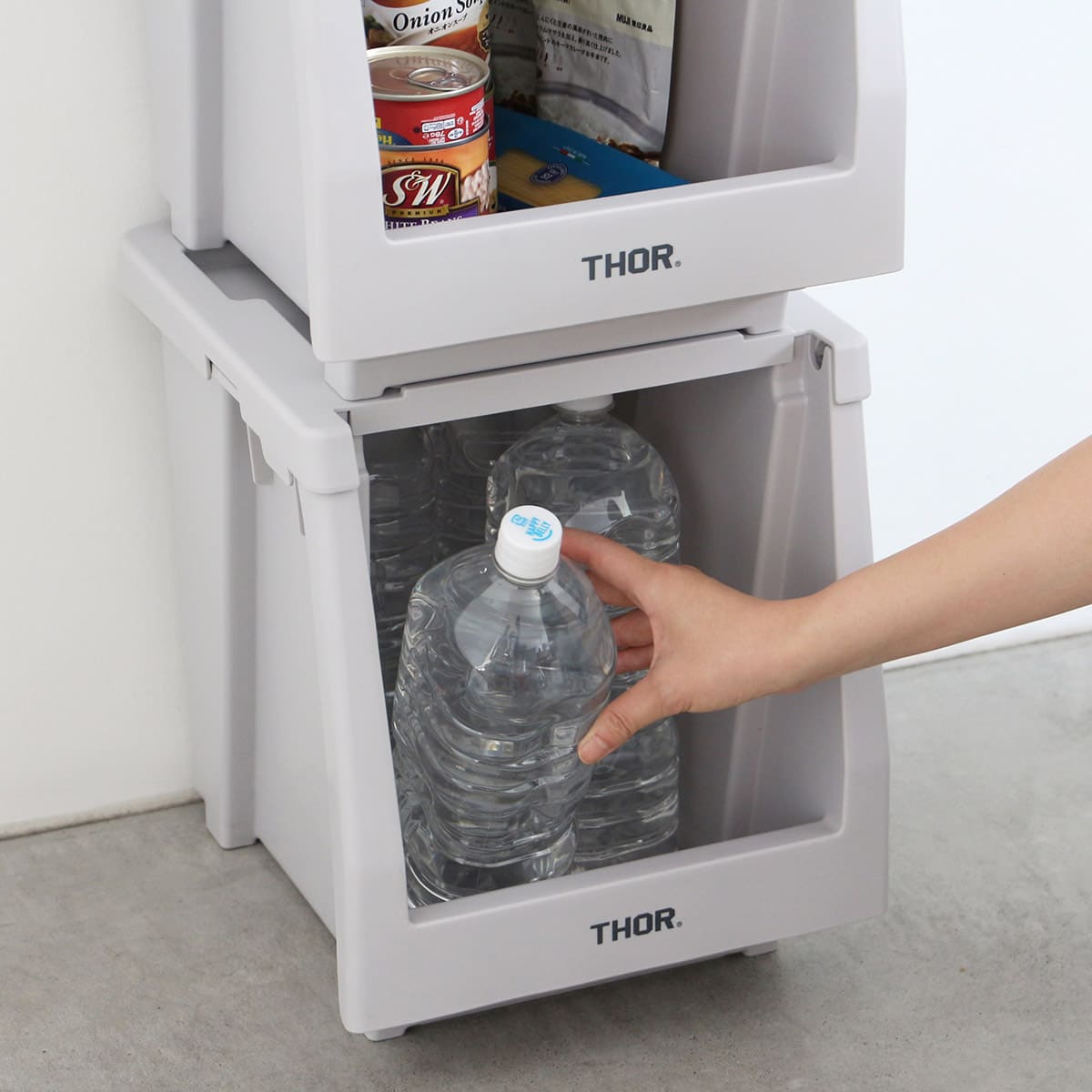 【THOR】スタッキング シェルフコンテナー 20L セット