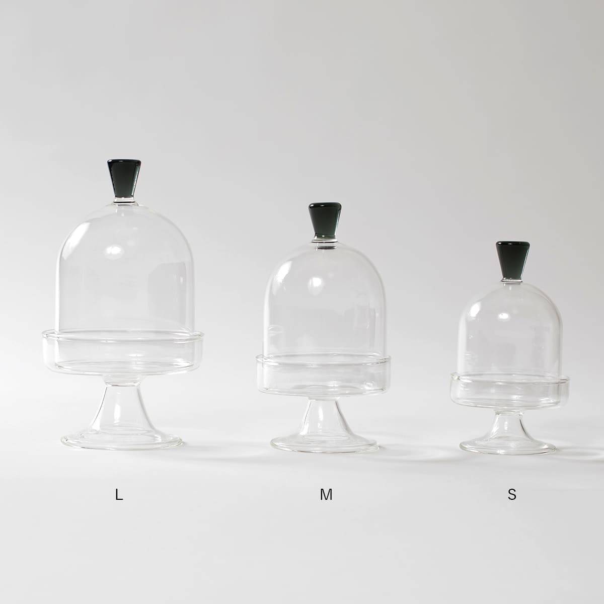 香皿としても使える 蓋付きガラスのミニコンポート S