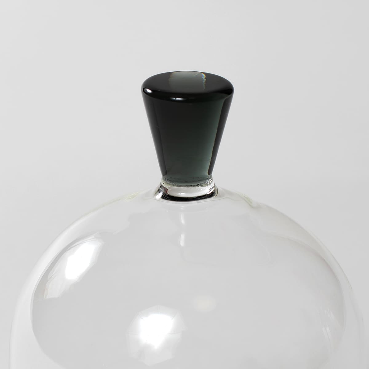 香皿としても使える 蓋付きガラスのミニコンポート L