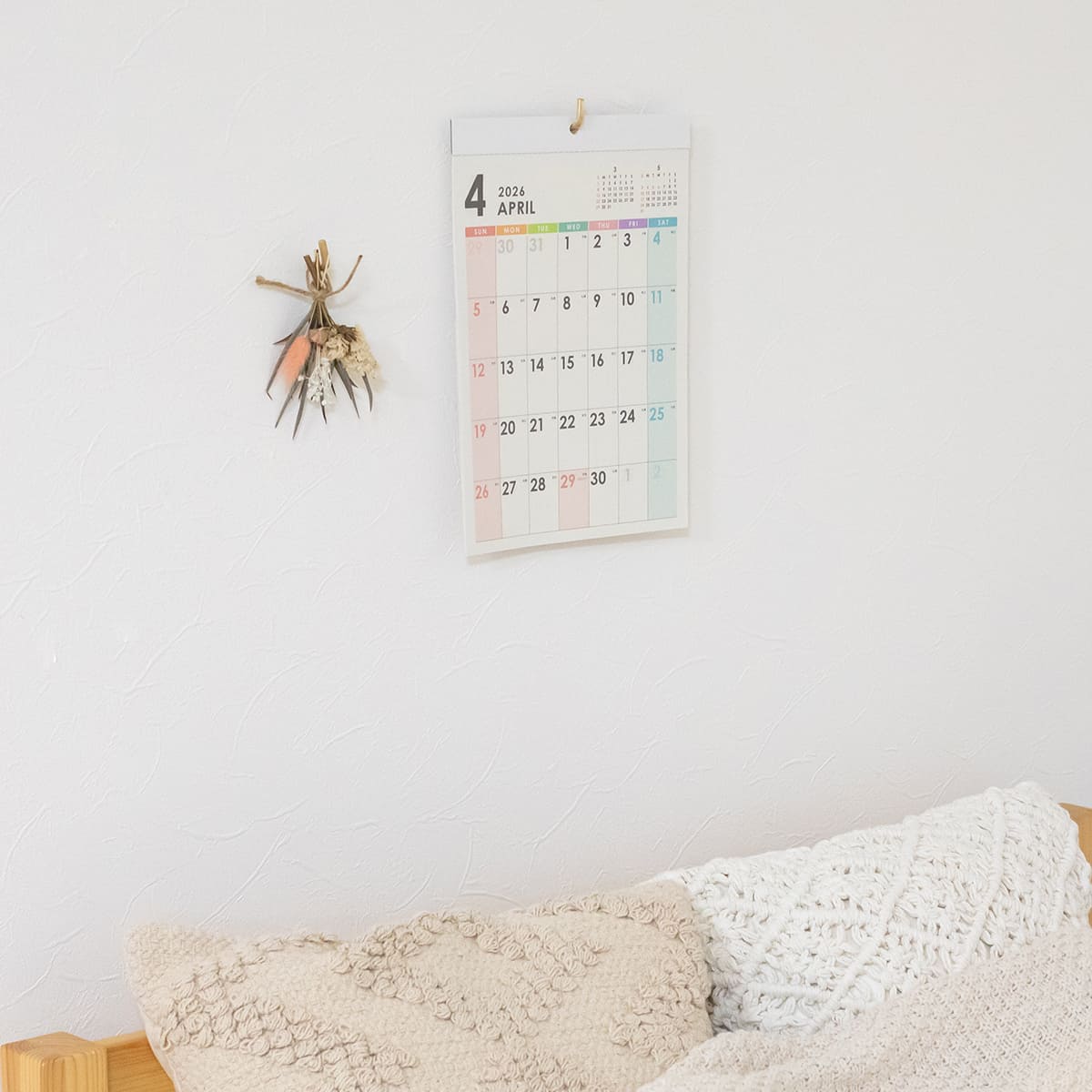 BRASSプッシュピン Ｌフック 5個入