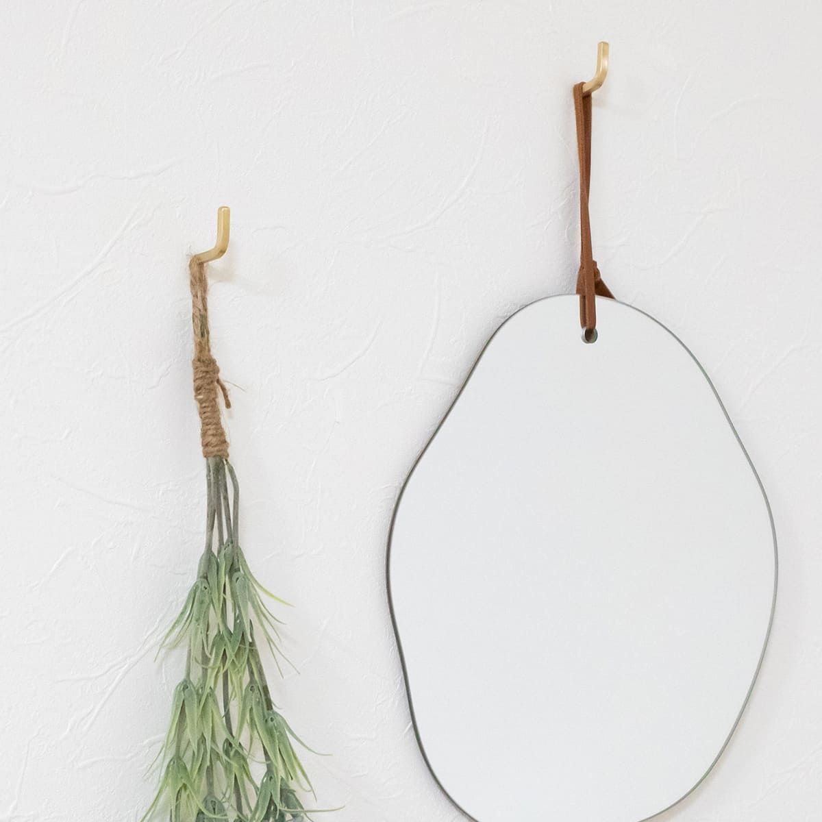 BRASSプッシュピン Ｌフック 5個入