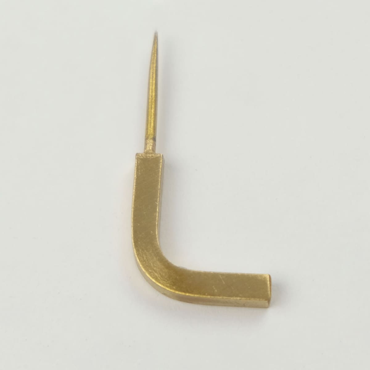 BRASSプッシュピン Ｌフック 5個入