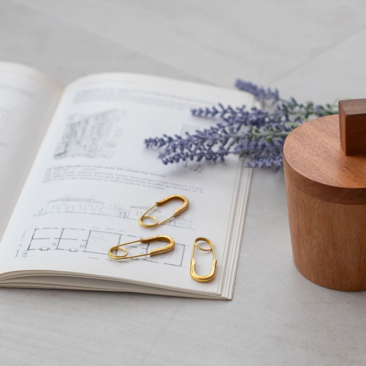 BRASSセーフティピン 6個入