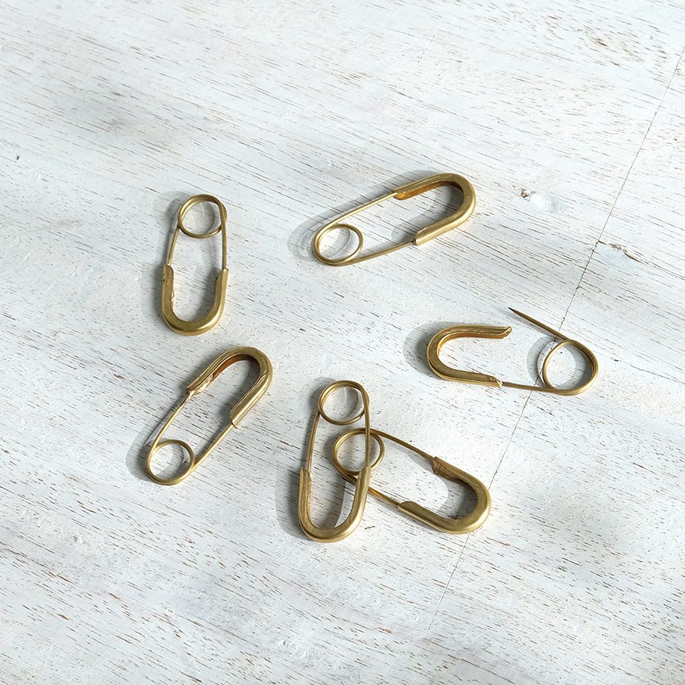 BRASSセーフティピン 6個入