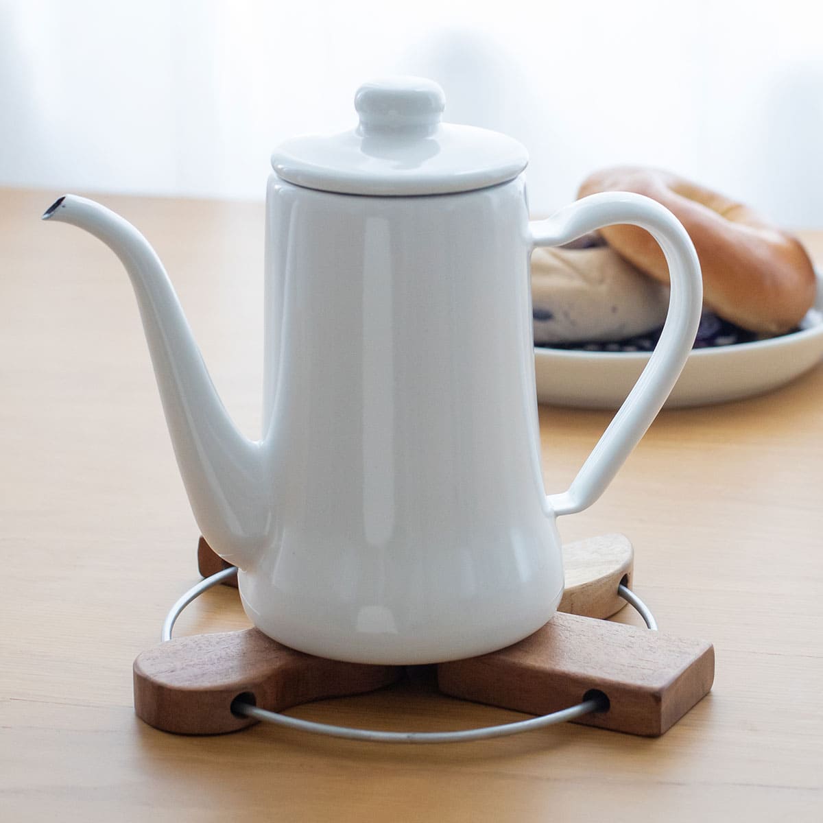 サイズが変えられる 木の鍋敷き