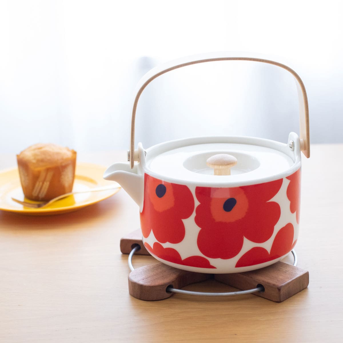 サイズが変えられる 木の鍋敷き