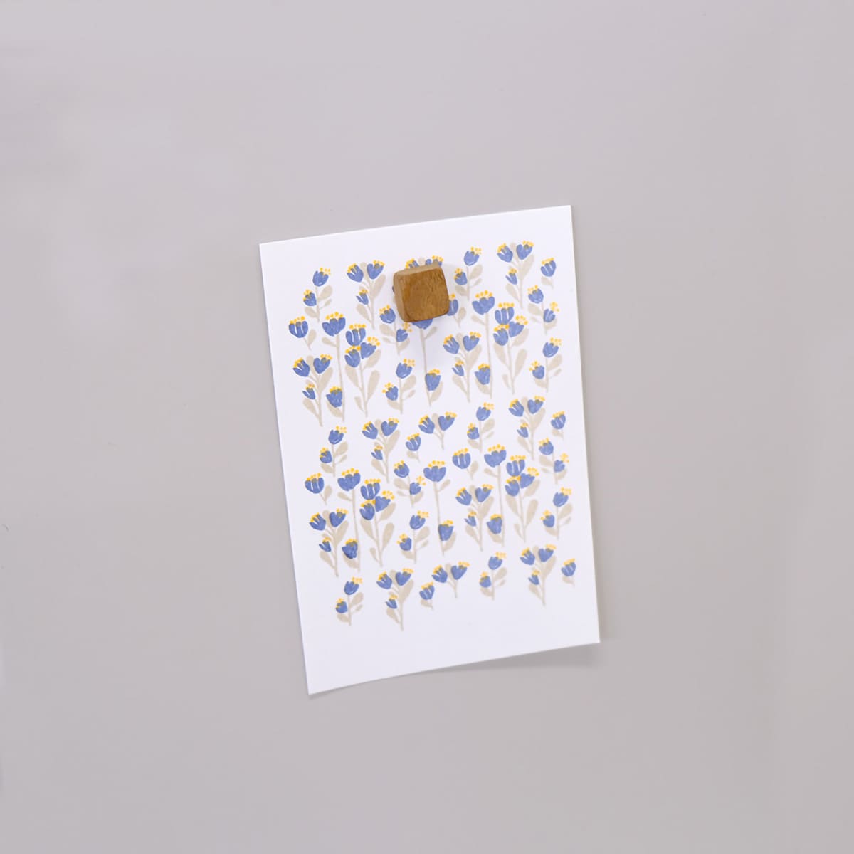 木のマグネット 5個入 スクエア