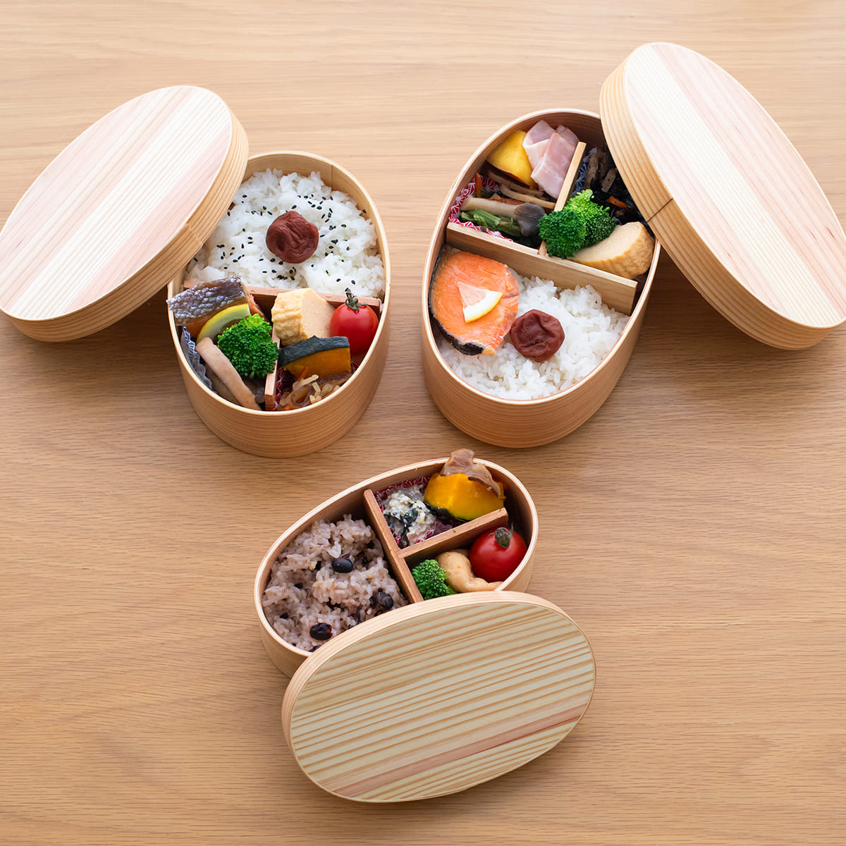 山中塗り レンジ・食洗機対応 杉の曲げわっぱ弁当箱 Sサイズ