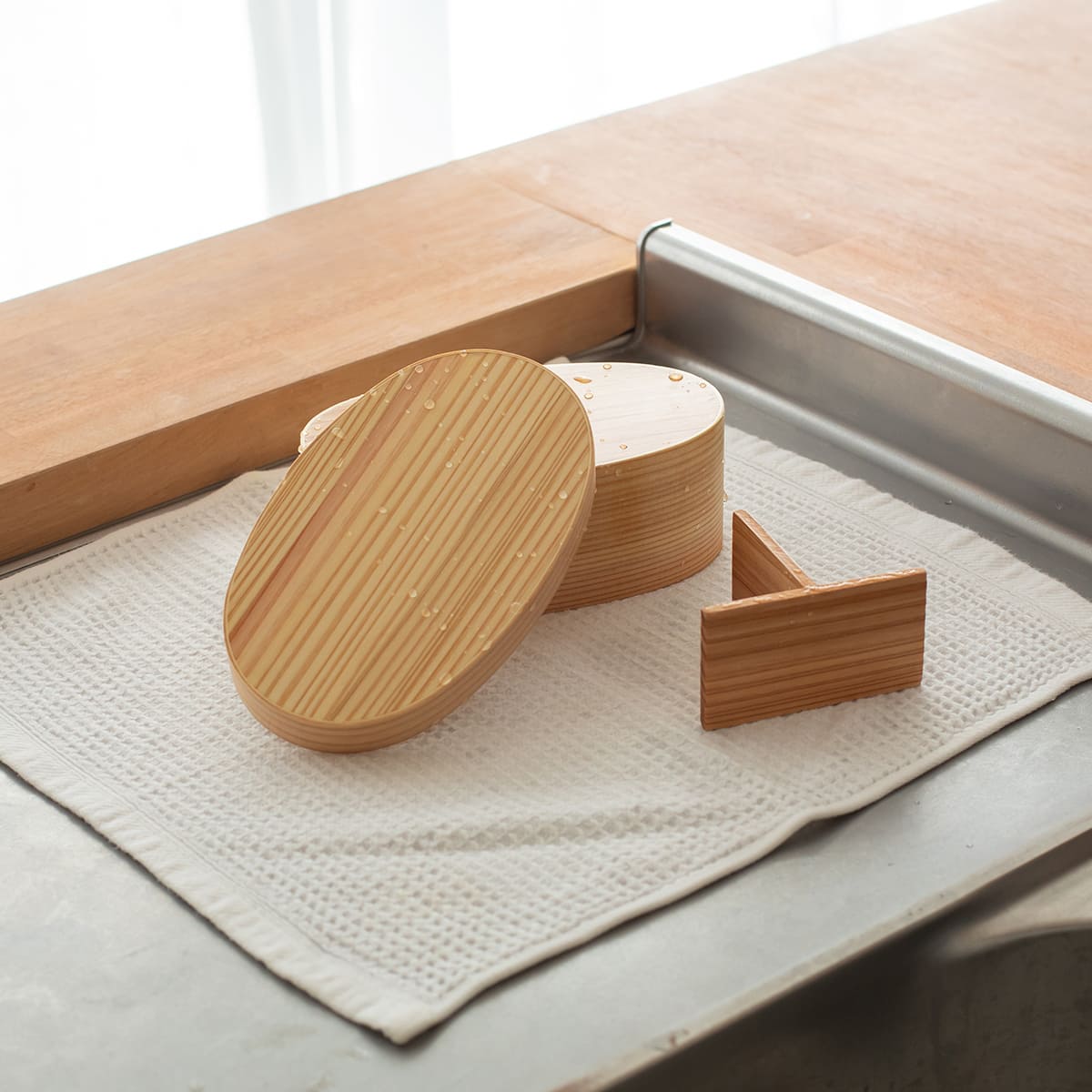 山中塗り レンジ・食洗機対応 杉の曲げわっぱ弁当箱 Sサイズ