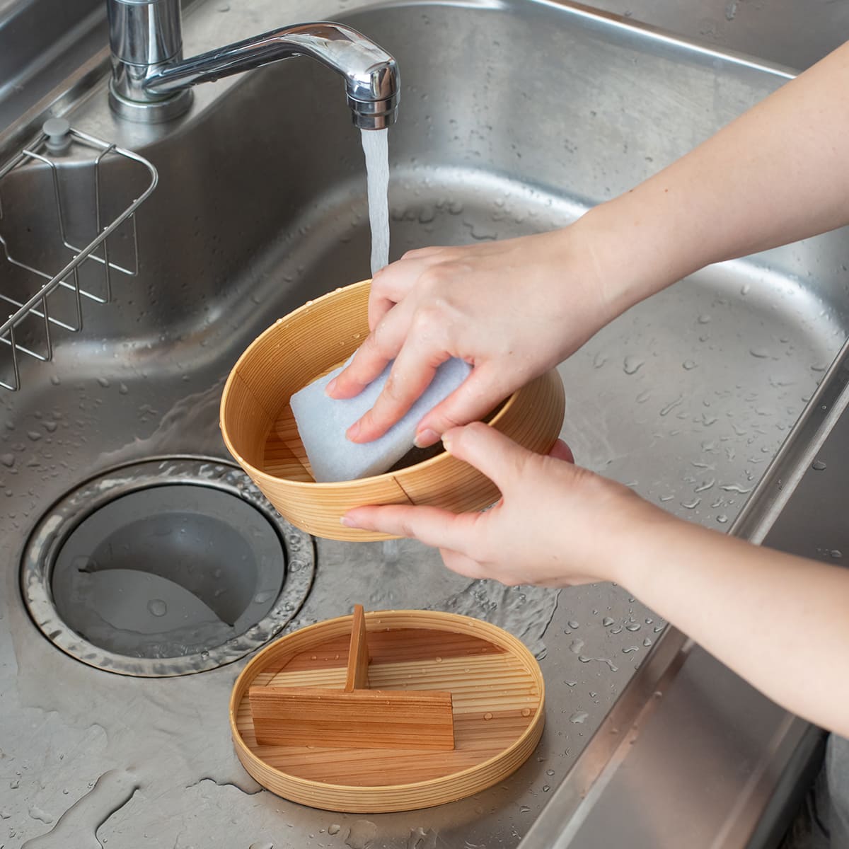 山中塗り レンジ・食洗機対応 杉の曲げわっぱ弁当箱 Mサイズ