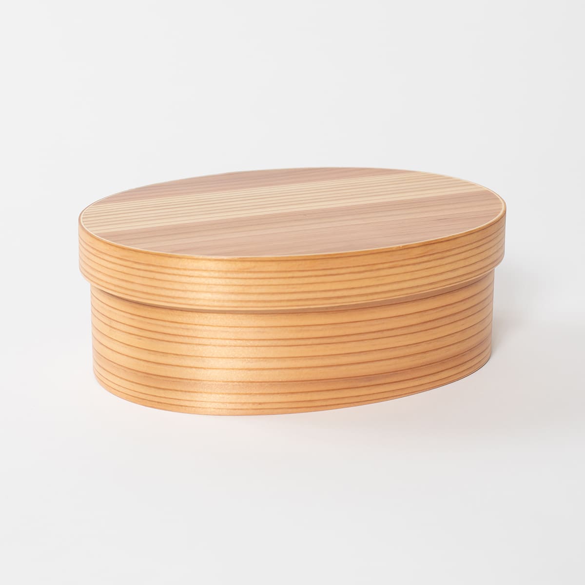 山中塗り レンジ・食洗機対応 杉の曲げわっぱ弁当箱 Mサイズ