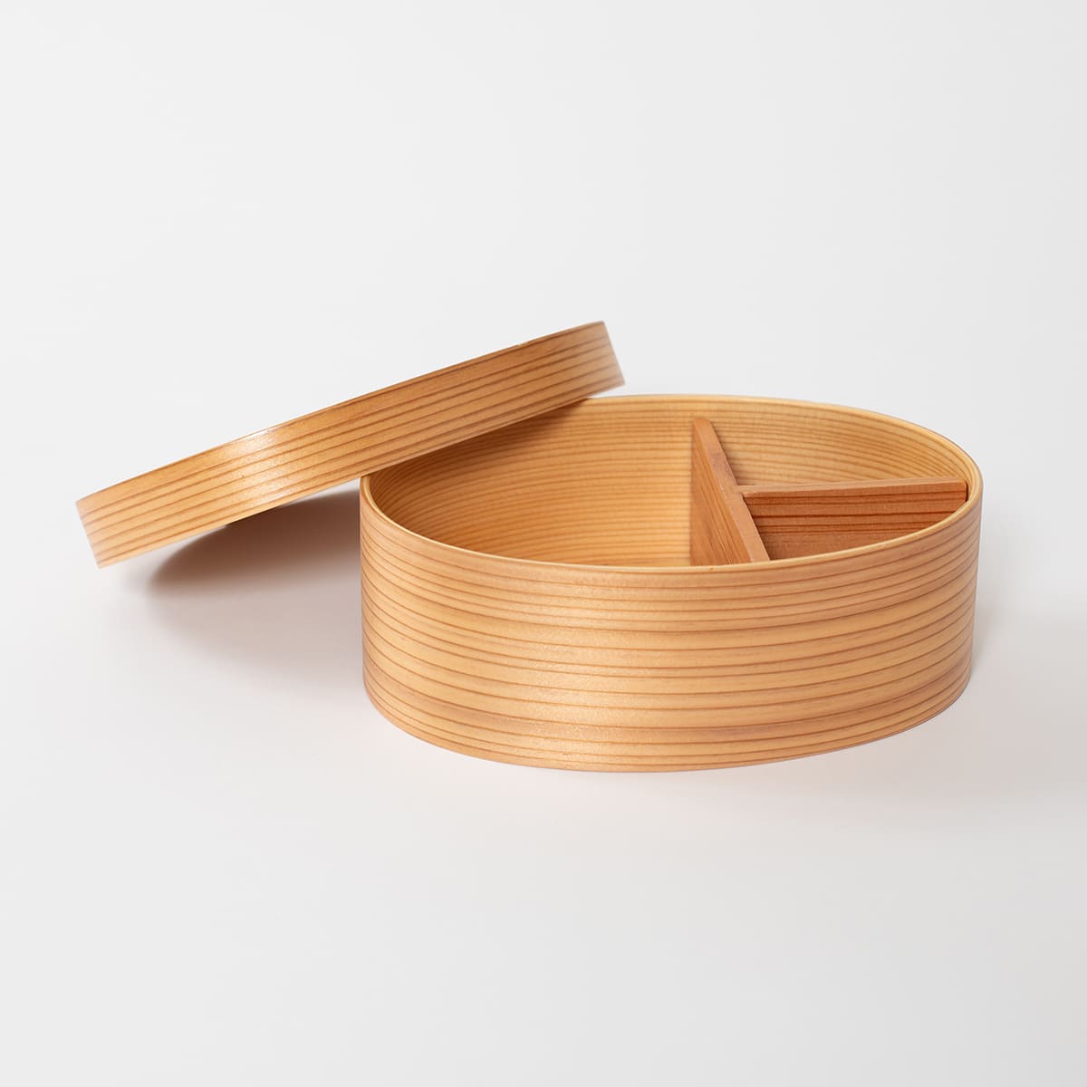 山中塗り レンジ・食洗機対応 杉の曲げわっぱ弁当箱 Mサイズ