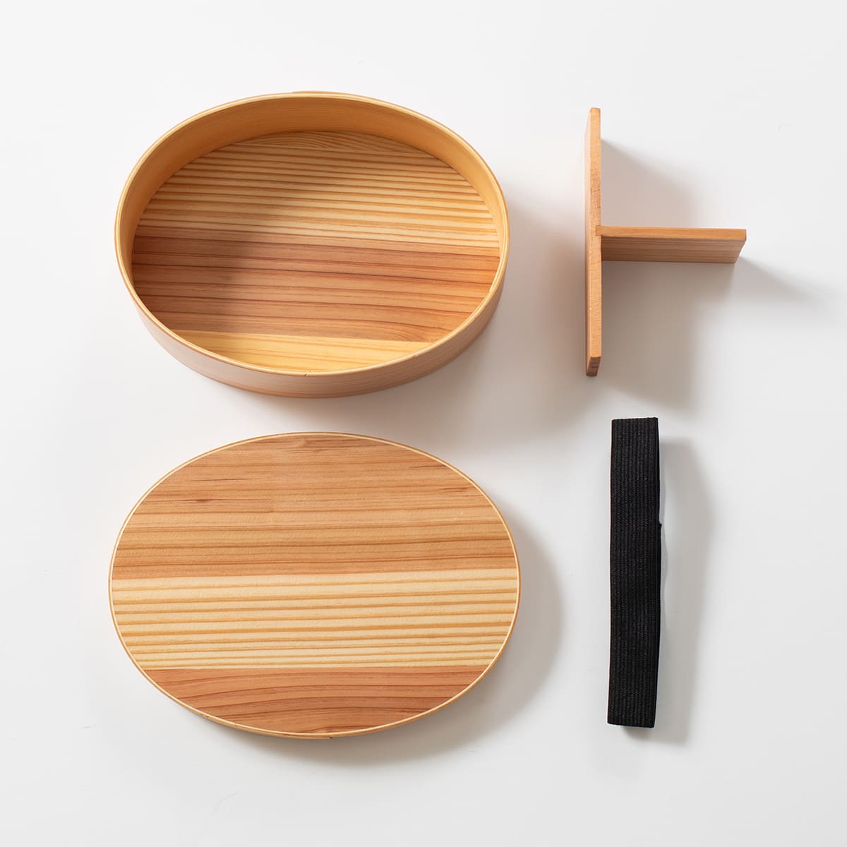 山中塗り レンジ・食洗機対応 杉の曲げわっぱ弁当箱 Mサイズ