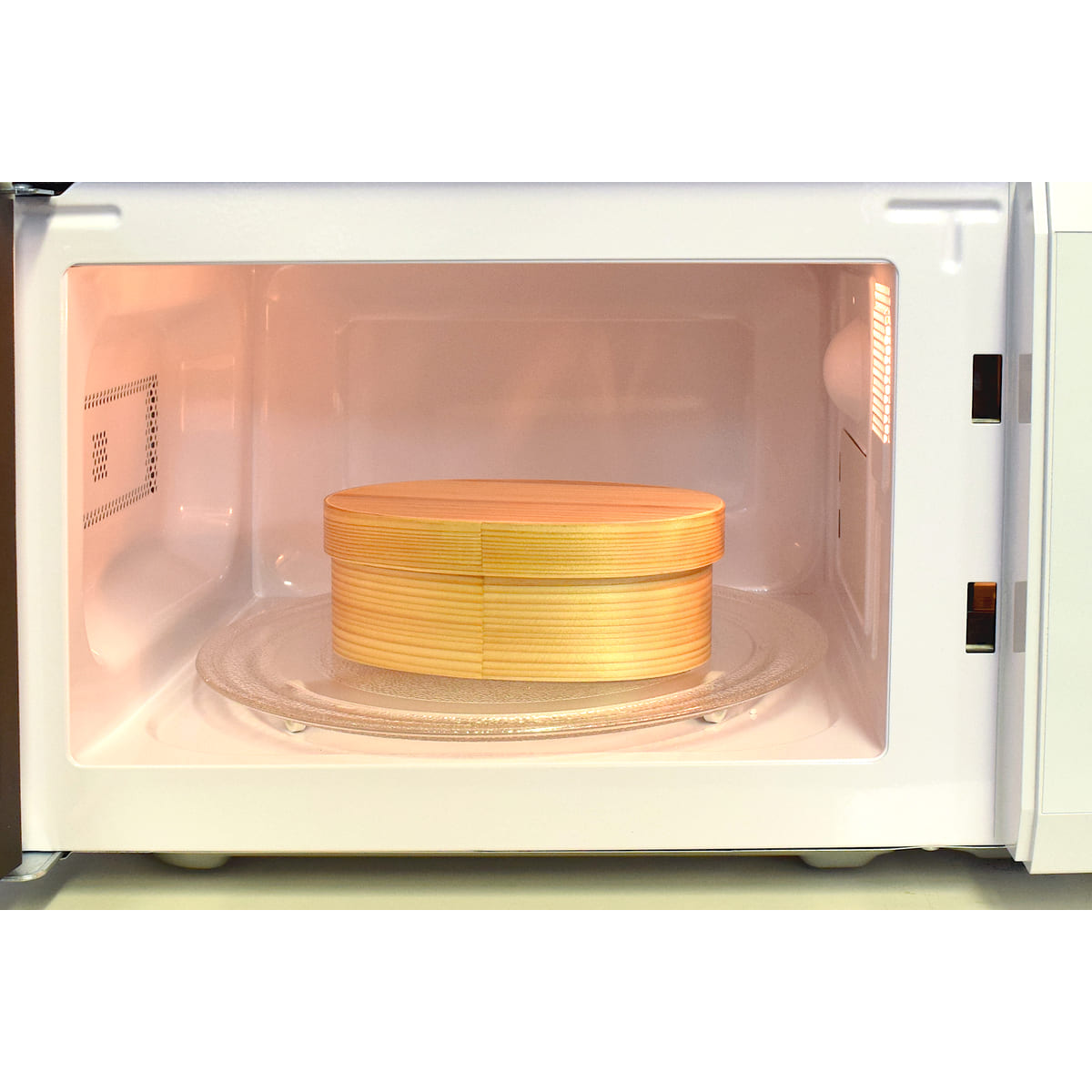 山中塗り レンジ・食洗機対応 杉の曲げわっぱ弁当箱 Lサイズ