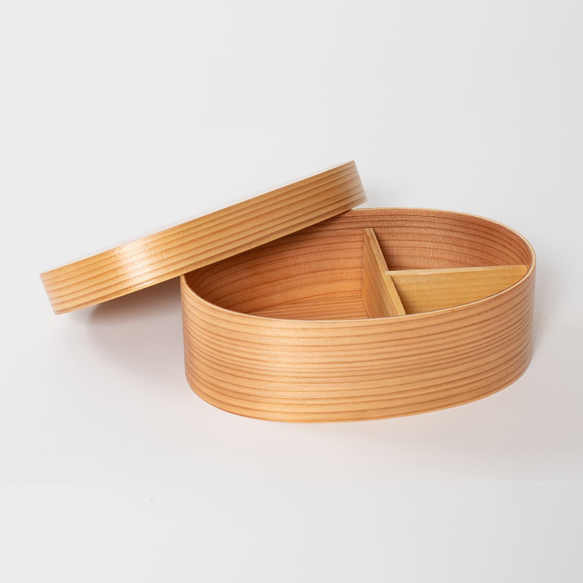 山中塗り レンジ・食洗機対応 杉の曲げわっぱ弁当箱 Lサイズ