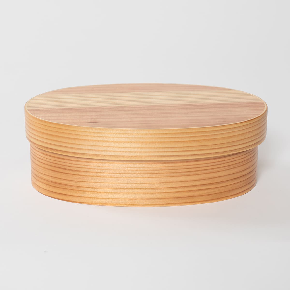 山中塗り レンジ・食洗機対応 杉の曲げわっぱ弁当箱 Lサイズ