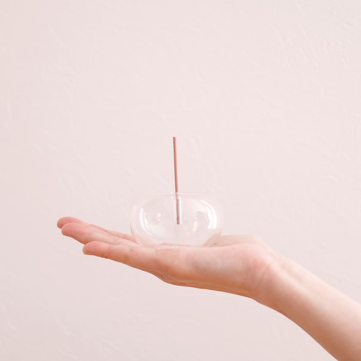 ハンドメイド吹きガラスインセンスホルダー