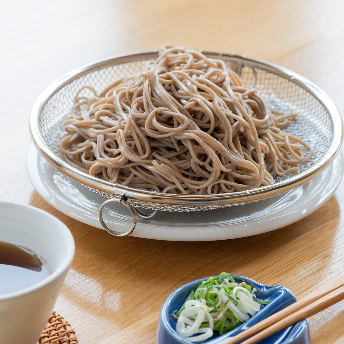 【bws SELECTION】盆ざる19cm 持ち上げフック付き