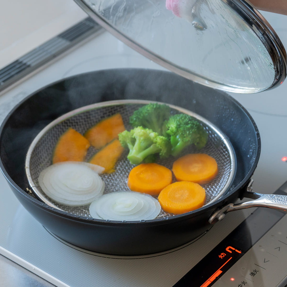 【bws SELECTION】盆ざる22cm 持ち上げフック付き