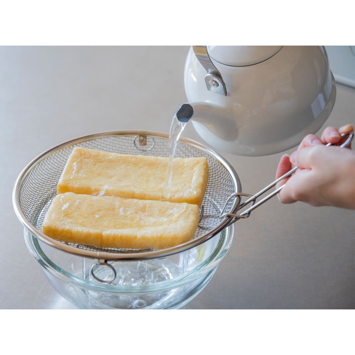 【bws SELECTION】盆ざる22cm 持ち上げフック付き