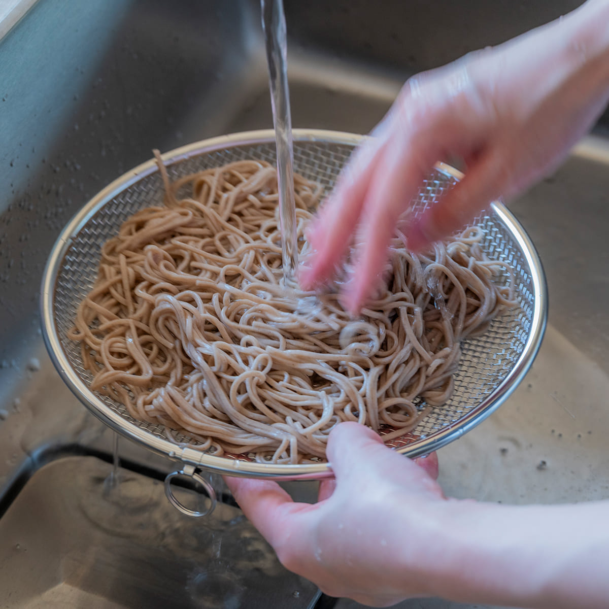 【bws SELECTION】盆ざる22cm 持ち上げフック付き