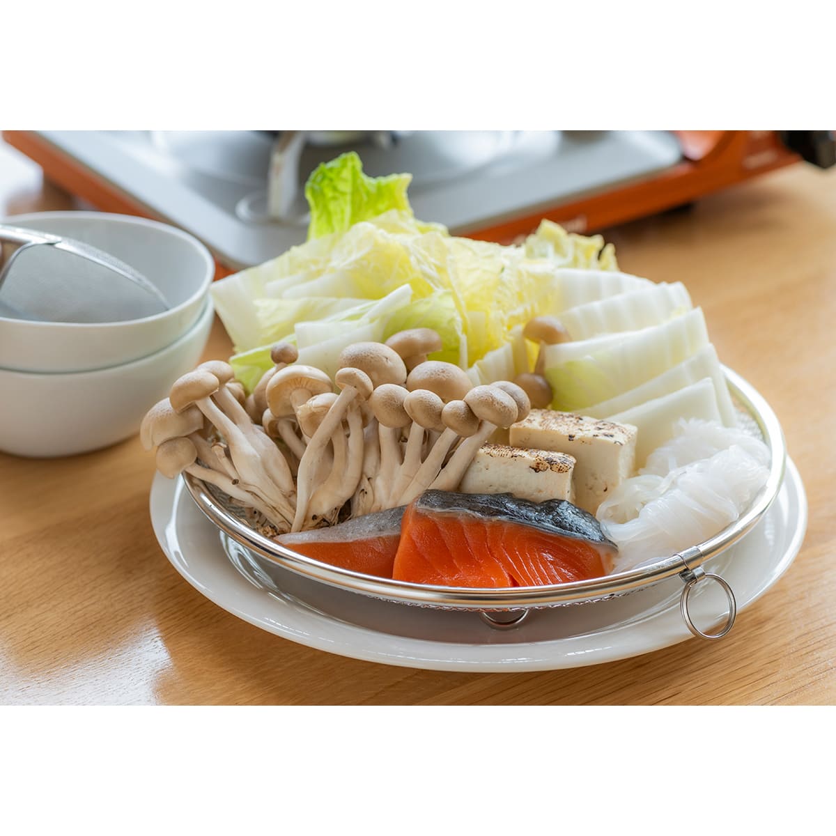 【bws SELECTION】盆ざる22cm 持ち上げフック付き