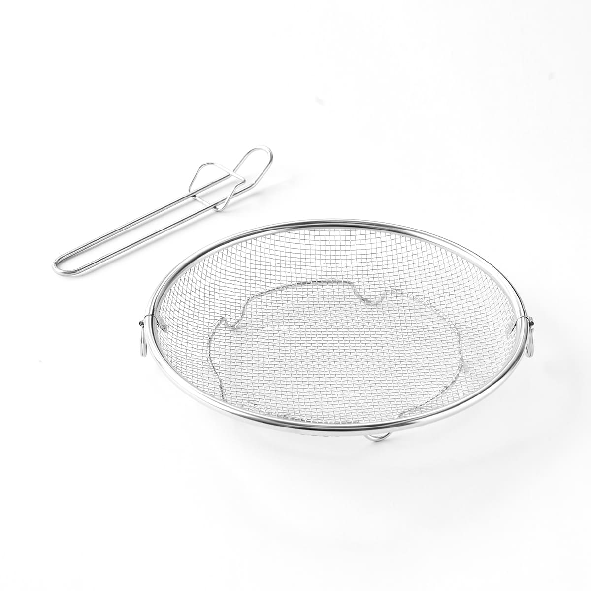 【bws SELECTION】盆ざる22cm 持ち上げフック付き