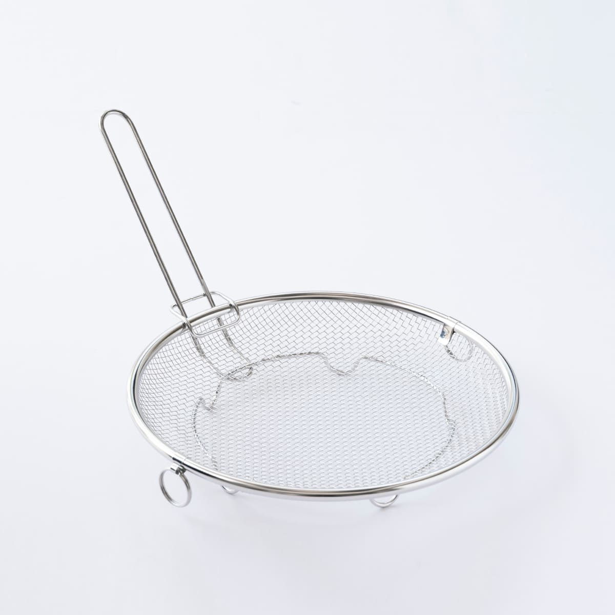 【bws SELECTION】盆ざる22cm 持ち上げフック付き