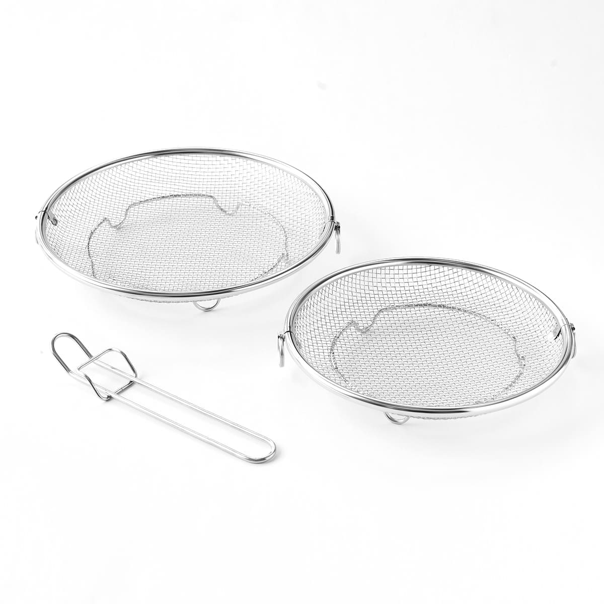 【bws SELECTION】盆ざる19・22cmセット 持ち上げフック付き