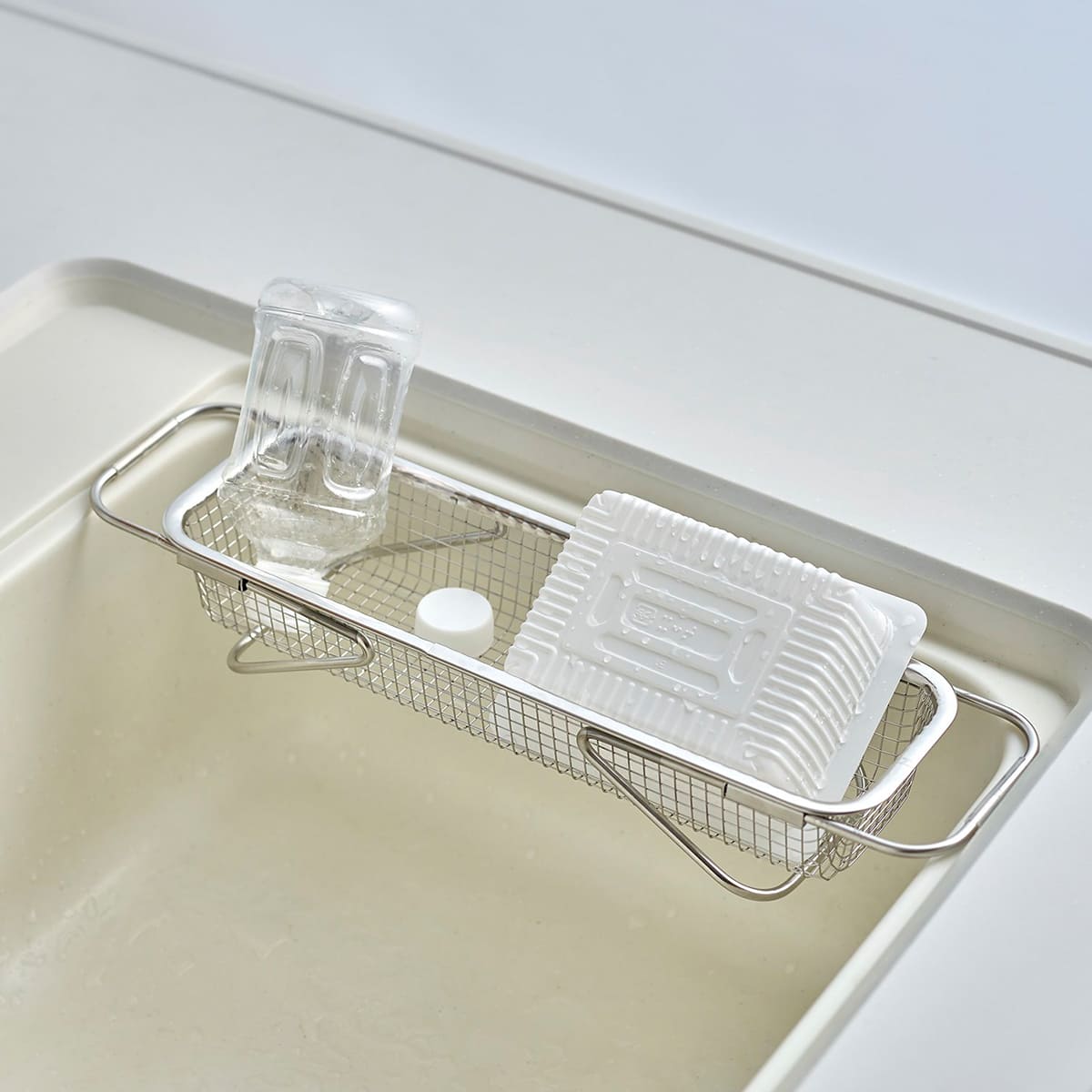 【AUX】leye 水切りメッシュかご スリム