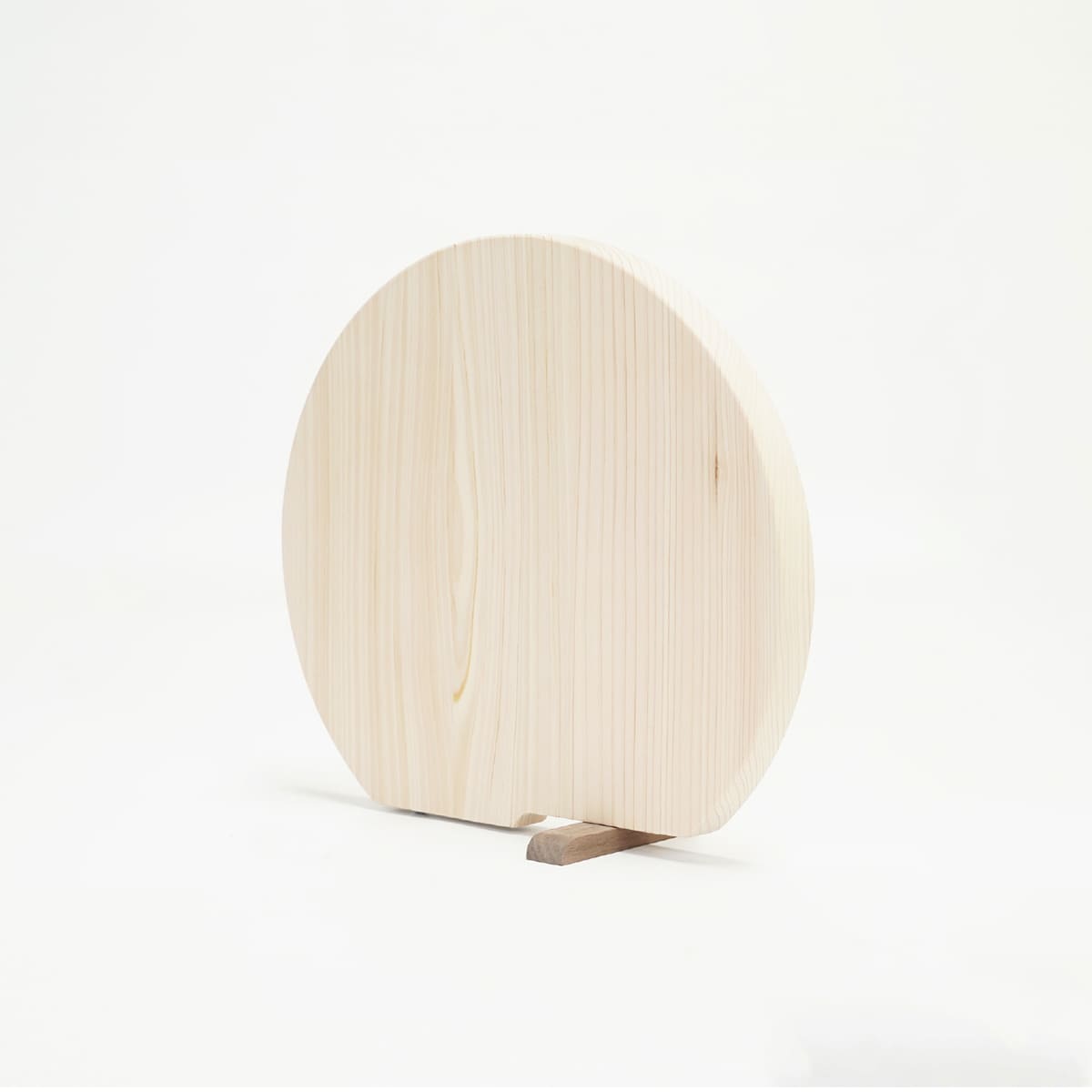 飛騨ひのき スタンド付き丸型まな板 S