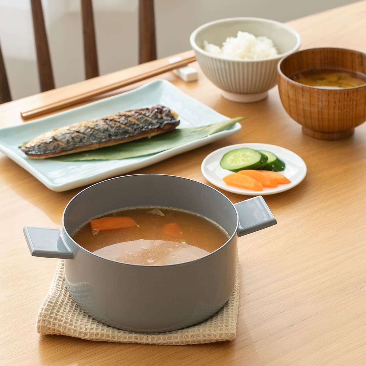 【FRYING PAN JIU】スープ S 皿単品(グレー)