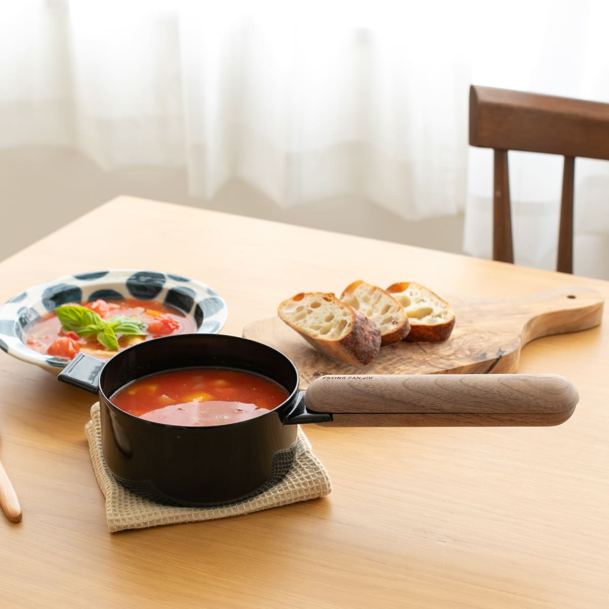 【FRYING PAN JIU】スープ S ハンドルセット ウォルナット