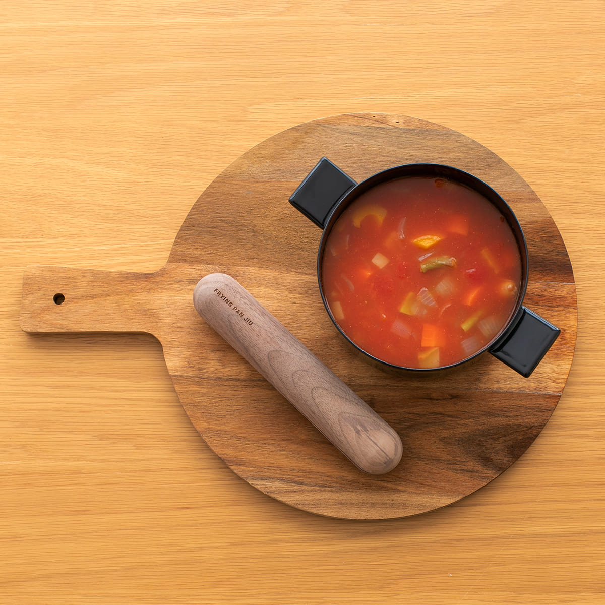 【FRYING PAN JIU】スープ S ハンドルセット ウォルナット