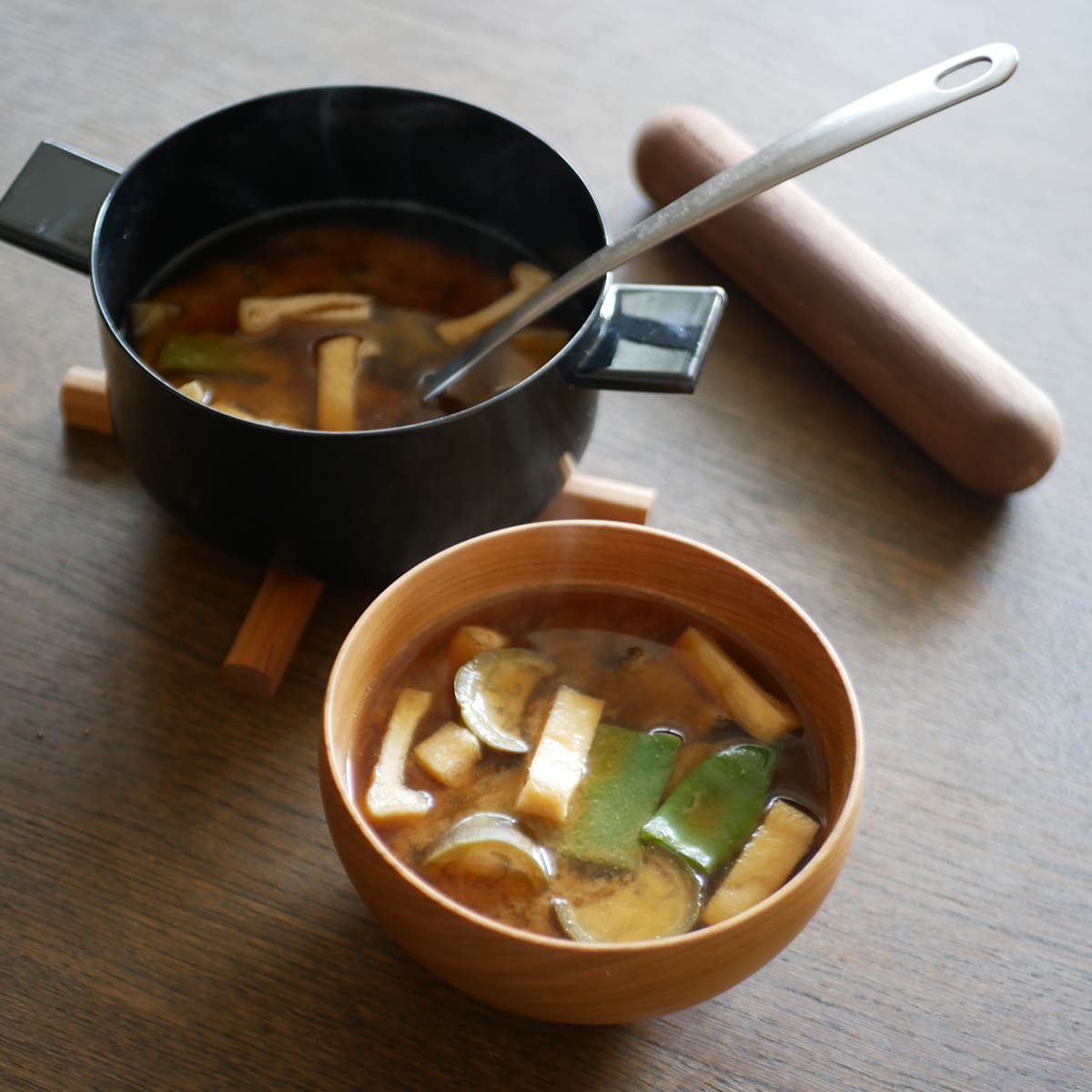 【FRYING PAN JIU】スープ S ハンドルセット ウォルナット